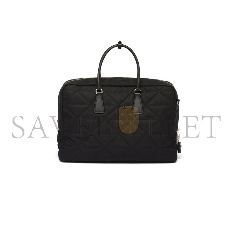 Pra*a quilted re-nylon travel bag 2va009 (45*30.5*15cm)